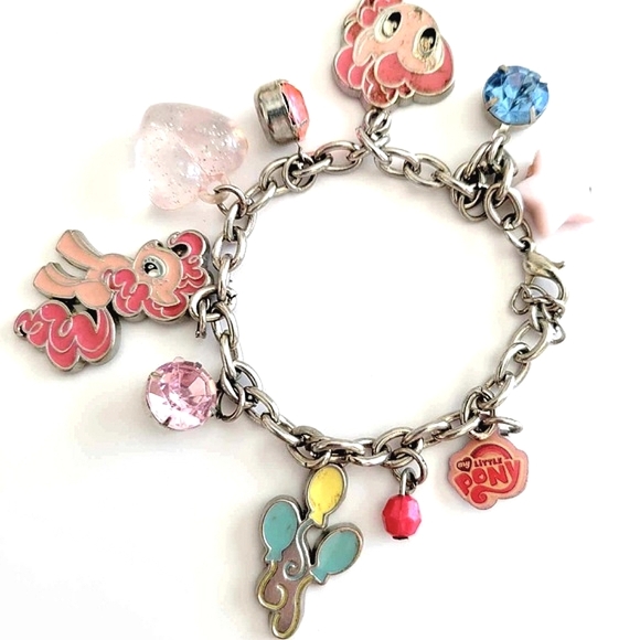 Two My Little Pony Twilight Sparkle Charm Bracelet Sets Pink & Green - Picture 7 of 9
